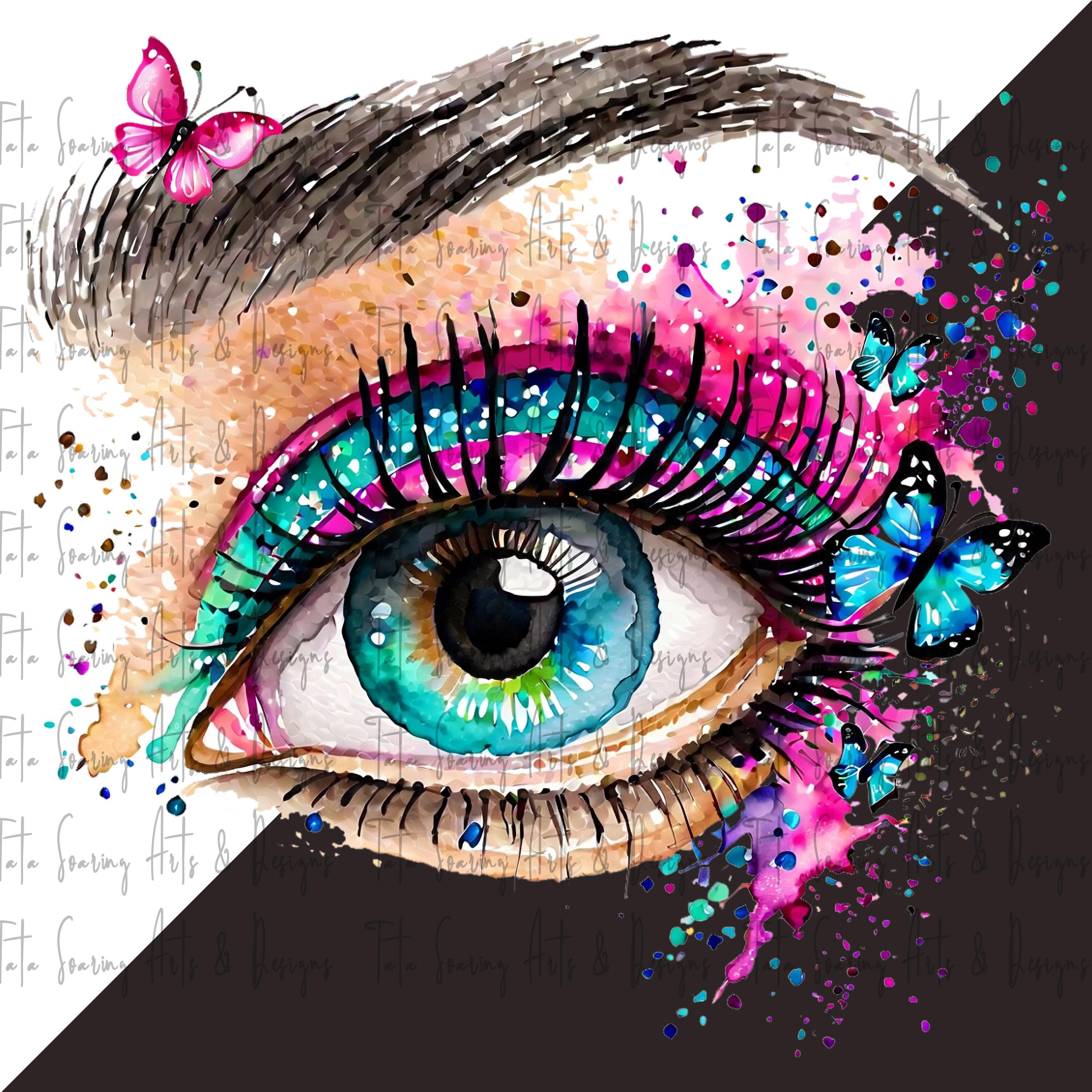 18 Watercolor Eye Clipart, Human Eye Clipart, Printable Watercolor ...