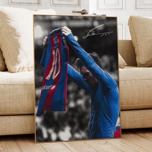 Lionel Messi Poster, Messi Wall Art, Soccer Bedroom Poster, Messi Fan, Messi Gift, Soccer Gift, Football Player Poster