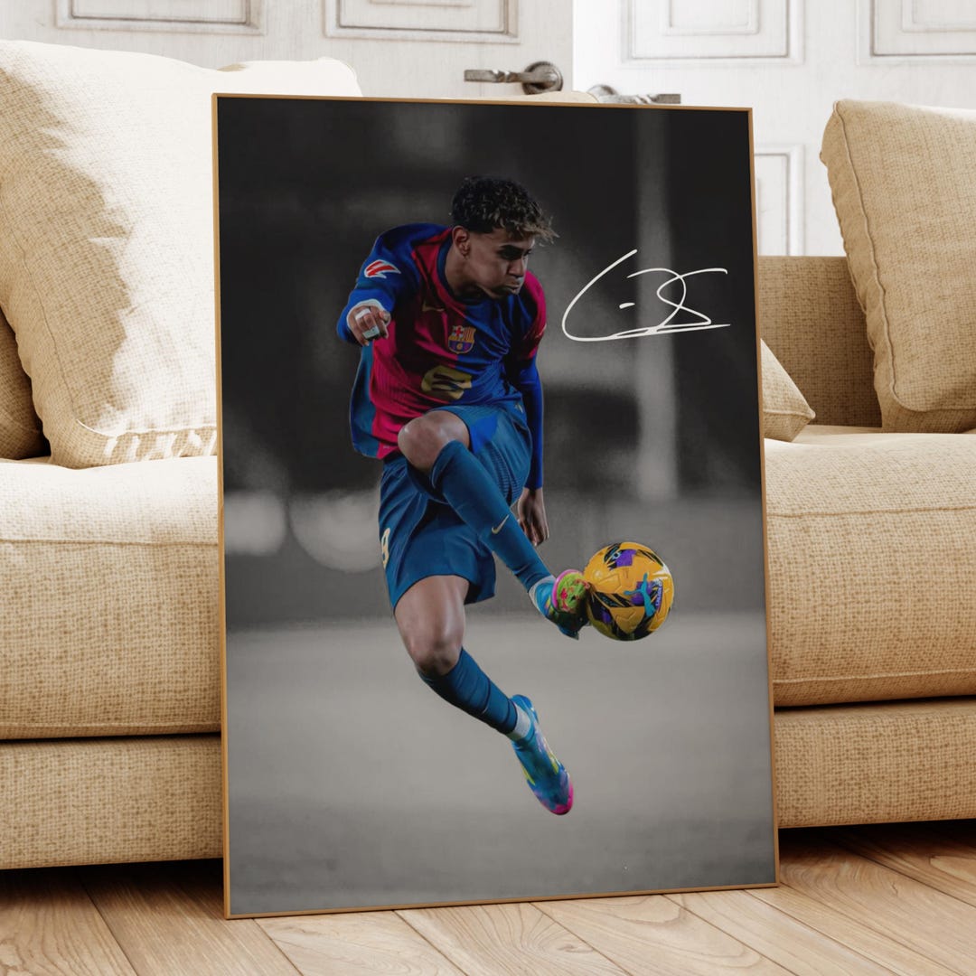 Yamal Rasmlar Lamine Yamal Poster, Yamal Wall Art, Soccer Bedroom Poster, Yamal Fan ...