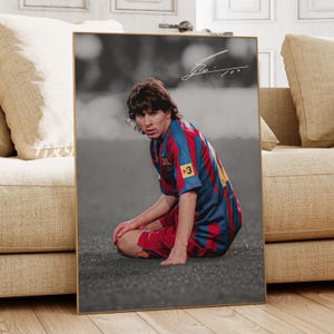 Lionel Messi Poster, Messi Wall Art, Soccer Bedroom Poster, Messi Fan, Messi Gift, Soccer Gift, Football Player Poster