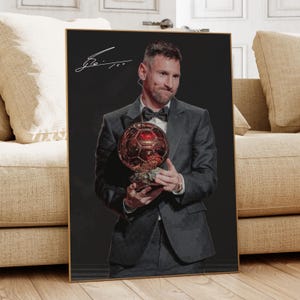 Lionel Messi Poster, Messi Wall Art, Soccer Bedroom Poster, Messi Fan, Messi Gift, Soccer Gift, Football Player Poster