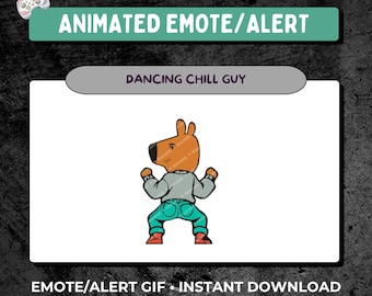 Dancing Chill Guy Emote – Animated Meme Reaction GIF for Twitch & Discord Streaming