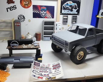 1975 K10 Squarebody Shortbed 145MM WB body  with camper shell option SCX24
