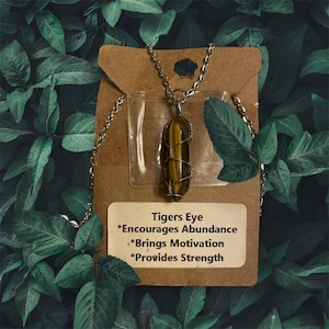 Tigers Eye Pendant Necklace