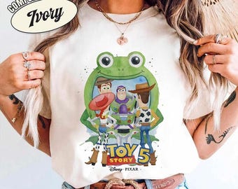 Camiseta Comfort Colors Toy Story 5, Camiseta infantil con dibujo de Woody y Buzz, Top Pixar "Tienes un amigo en mí", Regalo para viaje familiar a Disneyland 2026