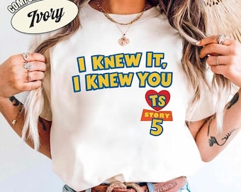 Camiseta Comfort Colors Disneyland Toy Story 5, Camiseta "Te conocía de Toy Story", Regalo para fans, Conjunto de la gira Eras, Regalo para ella, Camiseta de Jessie