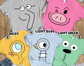 Elephant And Piggie Halloween Costume Shirts, Teacher Group Matching Shirts, Teacher Costume, Childrens Book Shirt, Kindergarten Teacher