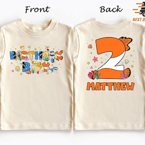 Comfort Personalized Finding Nemo Birthday Boy Shirt, Custom Name Finding Nemo Shirt, Nemo Dory Shirt, Family Birthday Shirt