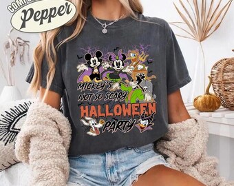 Halloween 2026 Mickey's Not So Scary Party Shirt, Mickey and Friends Trick or Treat Shirt, Walt DisneyWorld Spooky Season Shirt