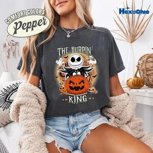 Jack And Sally Shirt, Disney Halloween Nightmare Before Christmas Shirt, Nightmare Before Halloween, Jack Skellington The Pumpkin Shirt image 2