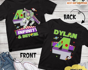 Comfort Buzz Infinity And Beyond Birthday Shirt, Toy Story Party Shirt, Buzz Lightyear Shirt, Custom Toy Story Birthday Boy Tee