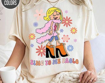 Comfort Colors Sing To Me Paolo Lizzie McGuire Shirt, Disneyland Channel Lizzie McGuire Shirt, Disneyland Family Matching Tee, Magic Kingdom
