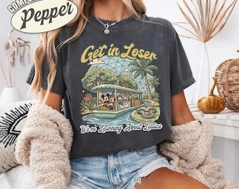 Retro The Land Epcot Inspired Mickey & Friends T-shirt, Get in Loser Theme Park Shirt, Matching Family Vacation Tee, Disneyland Group Trip
