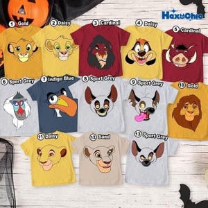 Disneyland Lion King Halloween Costume Shirt, Hakuna Matata, Simba Nala Shirt, Pumbaa Timon Shirt, Scar Zazu Rafiki Shirt, Halloween Party