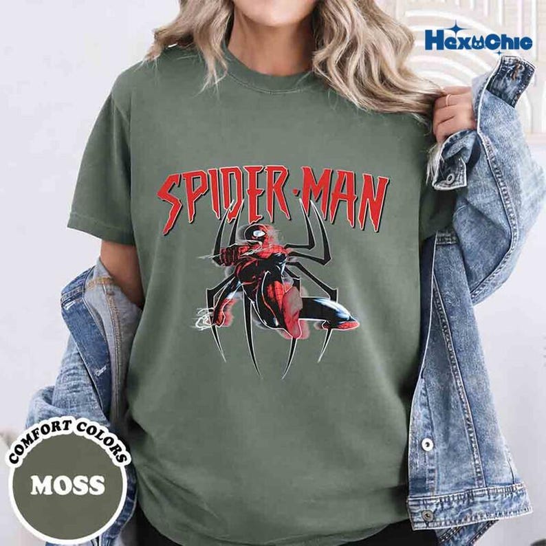 Vintage Amazing Spider-Man Comfort Colors Shirt, Retro Marvel Comics Cover Tee, MCU Fan Gift, Pink Spiderman Graphic Shirt, Marvel Trip Tee Bild 2