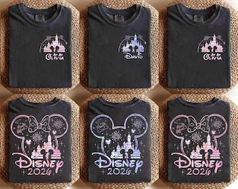 Custom 2026 Disneyland Comfort Colors Shirts, 2026 Disneyland Family Shirts, DisneySquad 2026 Shirts, Disneyland Couple, Magic Kingdom Shirt