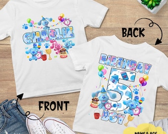 Comfort Blues Clues Birthday Shirt, Blues Clues Family Matching Shirt, Blues Clues Inspired Birthday Boy Girl Shirt, Clues Lovers
