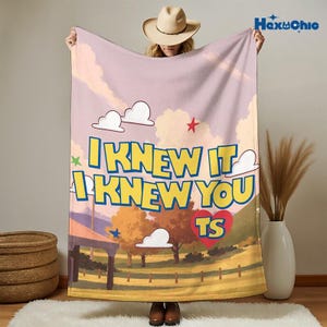 Toy Story 5 Fleece Blanket, I Knew It I Knew You Buzz Lightyear Blanket, Toy Story Woody Jessie Blanket, Toy Story Aliens, Birthday Family image 2