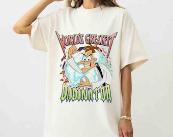 Camiseta retro de Doofenshmirtz Dadinator, camiseta cómoda de Phineas y Ferb en homenaje al Dr. Heinz, camiseta de Phineas y Ferb, camiseta de Magic Kingdom