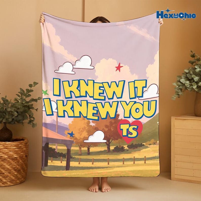 Toy Story 5 Fleece Blanket, I Knew It I Knew You Buzz Lightyear Blanket, Toy Story Woody Jessie Blanket, Toy Story Aliens, Birthday Family image 1