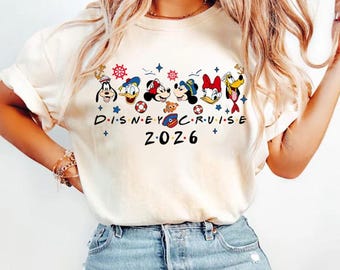 Disneyland Mickey and Friends Cruise Line Shirt, 2026 Disneyland Cruise Family Shirt, Disneyworld Cruise Line Tee, Wish Fantasy Magic Wonder
