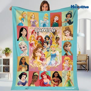Personalized Disneyland Cars Blanket, Custom Pixar Cars Blanket, Lightning McQueen Sally Tow Mater Characters Blanket, Cars Birthday Gifts image 1