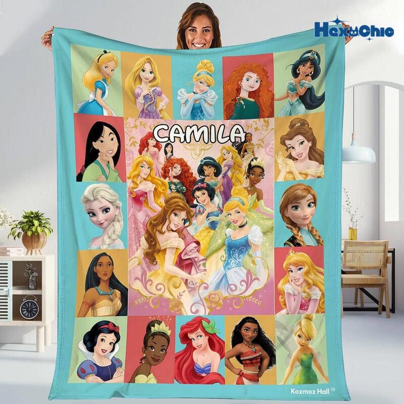 Personalized Disneyland Cars Blanket, Custom Pixar Cars Blanket, Lightning McQueen Sally Tow Mater Characters Blanket, Cars Birthday Gifts image 1