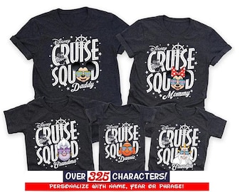 Comfort Colors Disneyland Cruise Squad Family Matching Shirts, Disneyland Cruise 2025, Disneyland Cruise Line Tee, Cruise Family Trip Shirts