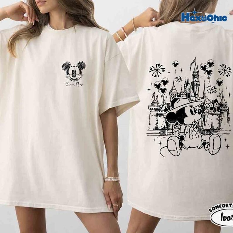 Personalized Disneyland Mickey Minnie Happiest Place One Earth Shirt, Disneyworld Family Trip Shirt, Disneyland Family Matching 2026 Tee image 3