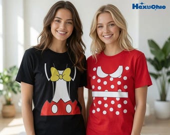 Mickey Minnie Mouse Costume Shirt, Disneyland Halloween Costume Shirt, Mickey And Minnie Family Costume, Family Halloween 2026 Party Shirt