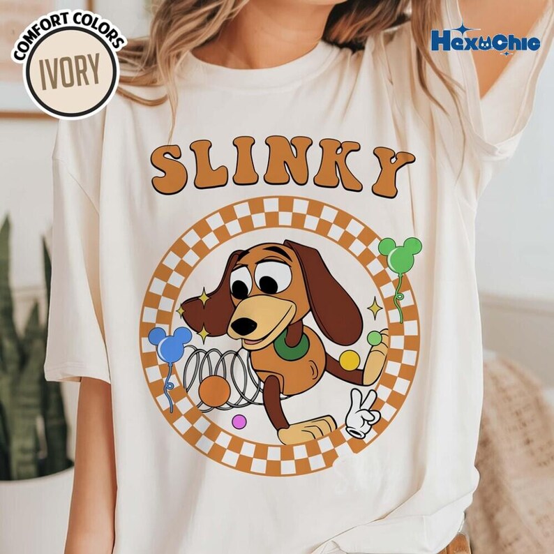 Personalized Toy Story Shirt, Disneyland Family Trip Tee, Disneyland Vacation Shirt, Retro Checkered Disneyland Tee, Disneyland World Gift image 3