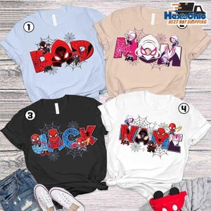 Retro Spidey and His Amazing Friends Family Matching Shirt, Spiderman Hero Theme Shirt, Hero Party Tee, Spidey Birthday Boy Girl Gift image 2