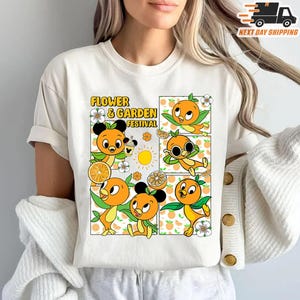 Comfort Epcot Orange Bird Shirt, 2025 Epcot Festival Shirt, Flower And Garden Festival Shirt, Epcot Flower Garden Festival Tee