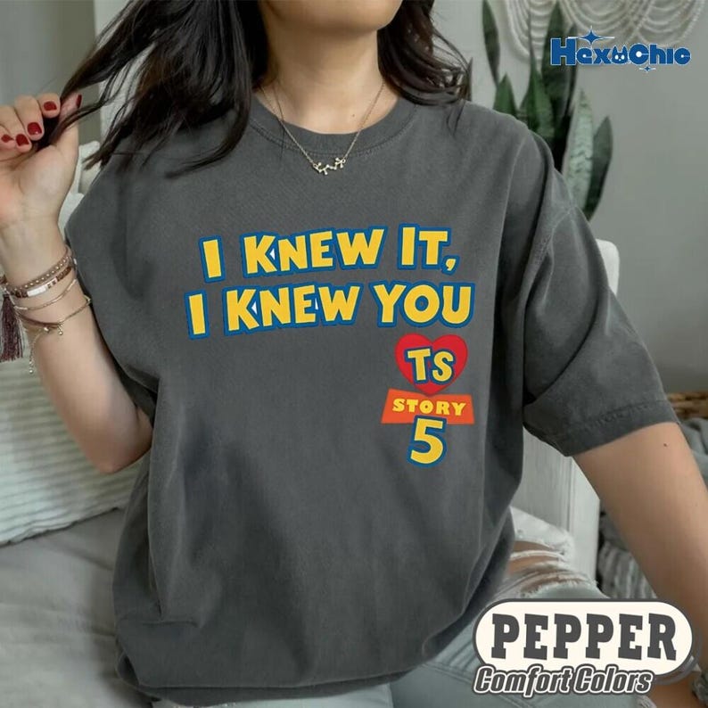 Comfort Colors Disneyland Toy Story 5 Shirt, I Knew You Toy Story Tee, Gift For Fan, Eras Tour Outfit, Gift for Her, Jessie Shirt image 4