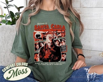Comfort The Lost Boys Vampire Shirt, Horror Movie Shirt, Welcome To Santa Carla, Vampire Movie Shirt, Halloween Scary Movie Shirt