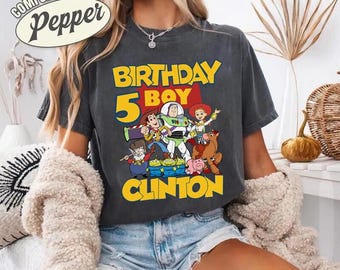 Camiseta personalizada de Toy Story para niño, camiseta de Toy Story, camiseta de cumpleaños de Disneyland para niño, camiseta de cumpleaños de Disneyland, camiseta de cumpleaños de Toy Story