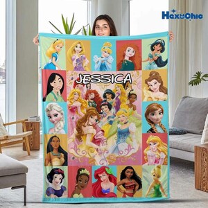 Personalized Disneyland Cars Blanket, Custom Pixar Cars Blanket, Lightning McQueen Sally Tow Mater Characters Blanket, Cars Birthday Gifts image 2