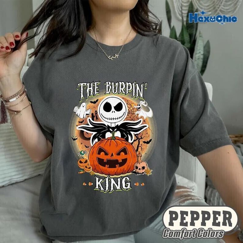 Jack And Sally Shirt, Disney Halloween Nightmare Before Christmas Shirt, Nightmare Before Halloween, Jack Skellington The Pumpkin Shirt image 4