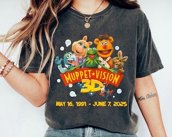 Comfort Disneyland Muppet Vision 3D Shirt, Farewell Muppet Vision 3D Shirt, Final Day June 7 2026, The Muppet Kermit Jim Henson Tee