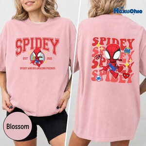 Personalized Spidey and His Amazing Friends Shirt, Ghost Spider Gwen Tee, Miles Morales Spin Shirt, Superhero shirt, Family matching Tee image 5