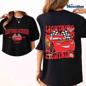 Vintage Lightning McQueen Comfort Shirt, Disneyland Pixar Cars Shirt, Retro McQueen Graphic Tee, Disneyland Family Vacation Trip Shirt 2026 image 1
