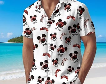 Disneyland Hawaiian Shirt, Disneyland Pirates of the Caribbean Hawaiian Shirt, Disneyland Pirates Life Shorts, Disneyland Summer Button Tee