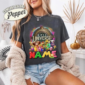 Personalized Super Mario Epic Universe Shirt, Mario Luigi Princess Peach Epic Trip, Epic Universe Family Matching Shirt, Custom Epic Shirt