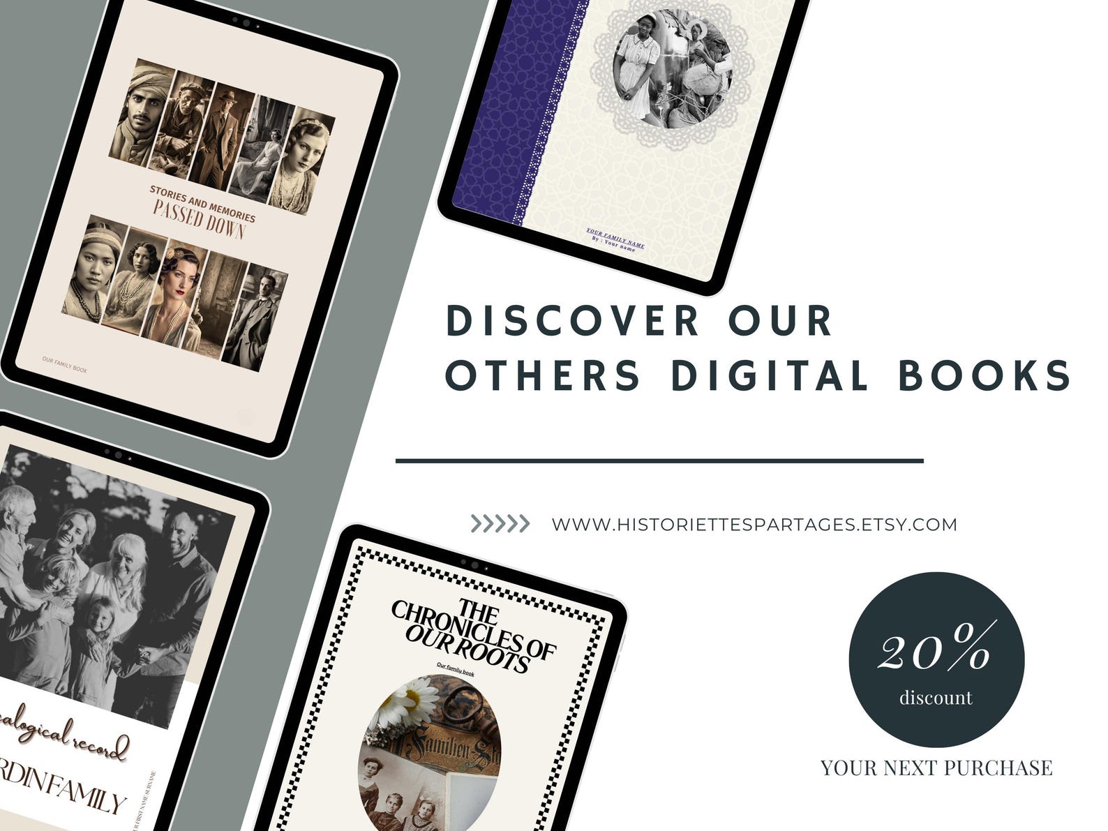 CANVA Template for Digital Family Book to Fill In, Printable Ancestry