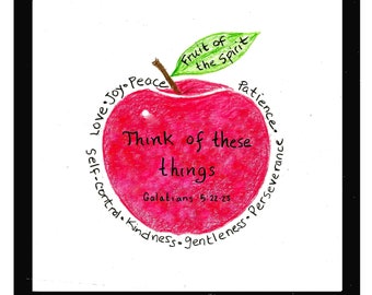 apple scripture design fruit of the spirit