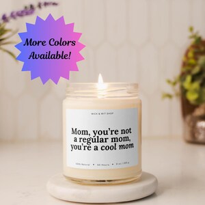 Vela divertida para mamá, regalo para mamá genial, regalo para el Día de la Madre, regalo de hija, regalo de agradecimiento para mamá, regalo de hijo, vela para el Día de la Madre