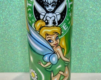 Tinkerbell Tumbler/ 20oz Tumbler/ Tinkerbell Starbucks Tumbler/ 3d Tinkerbell Tumbler/ Tinkerbell Cup/ Tinkerbell
