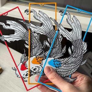 Tancho Koi Bookmark Set - Fantasy Bookmark | Spring Bookmark | Reading Accessories