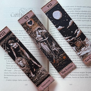 Marcador de Cartas del Tarot | Marcadores Góticos y Místicos para Lectores | Regalo Único para Amantes de los Libros