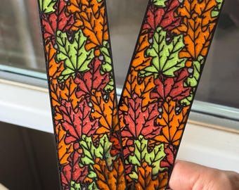 Bladwijzer met herfstblad – 3D-geprint glas-in-loodeffect | Doorschijnend PLA | Origineel cadeau voor lezers en leraren